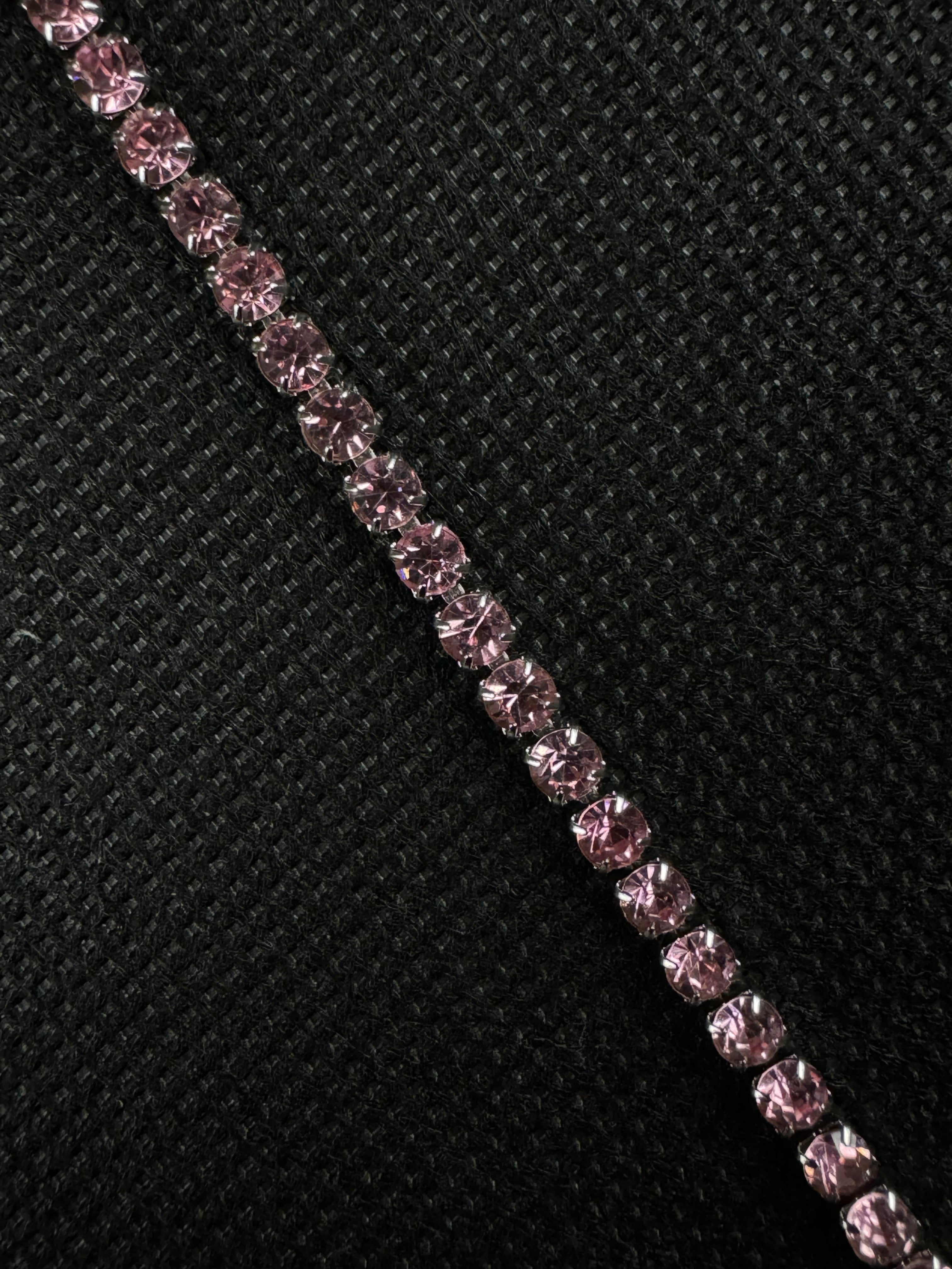 Crystal Bracelet (Pink/Silver)