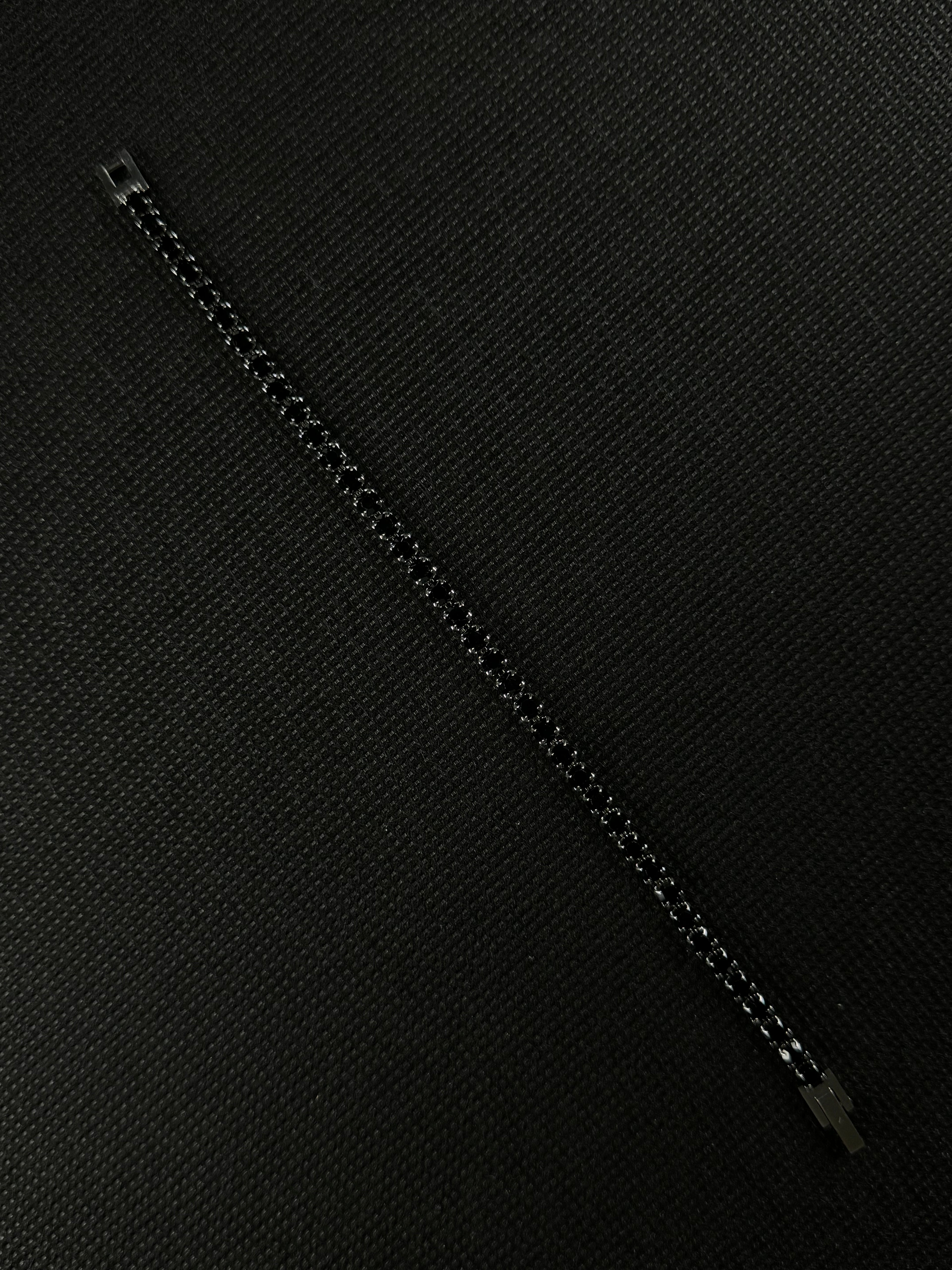 Crystal Bracelet (Black/Silver)