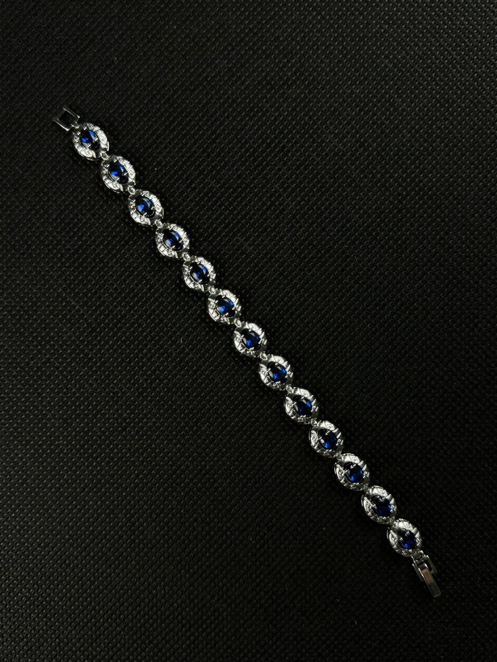 Gemstone Bracelet (Blue/Silver)