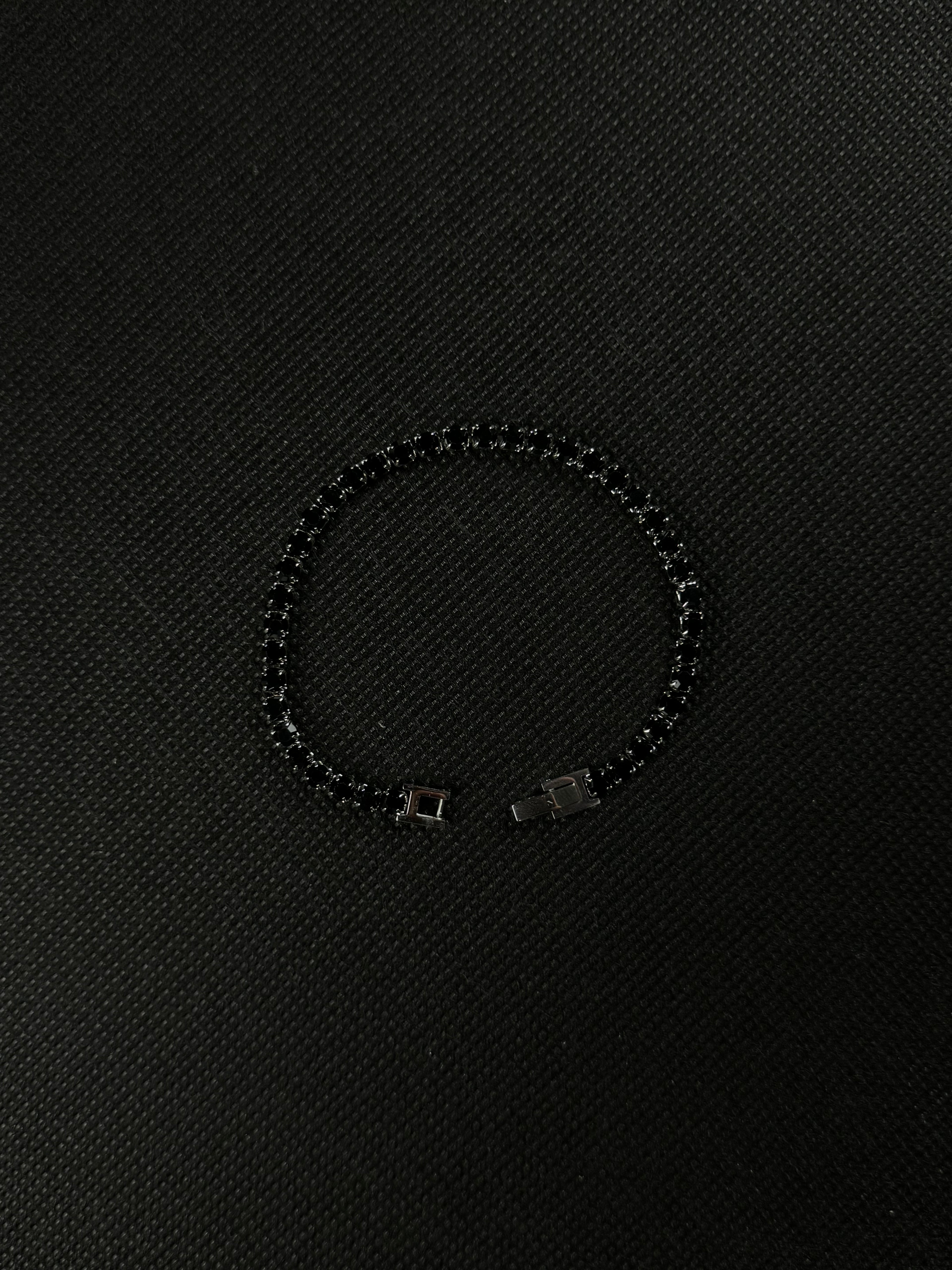 Crystal Bracelet (Black/Silver)