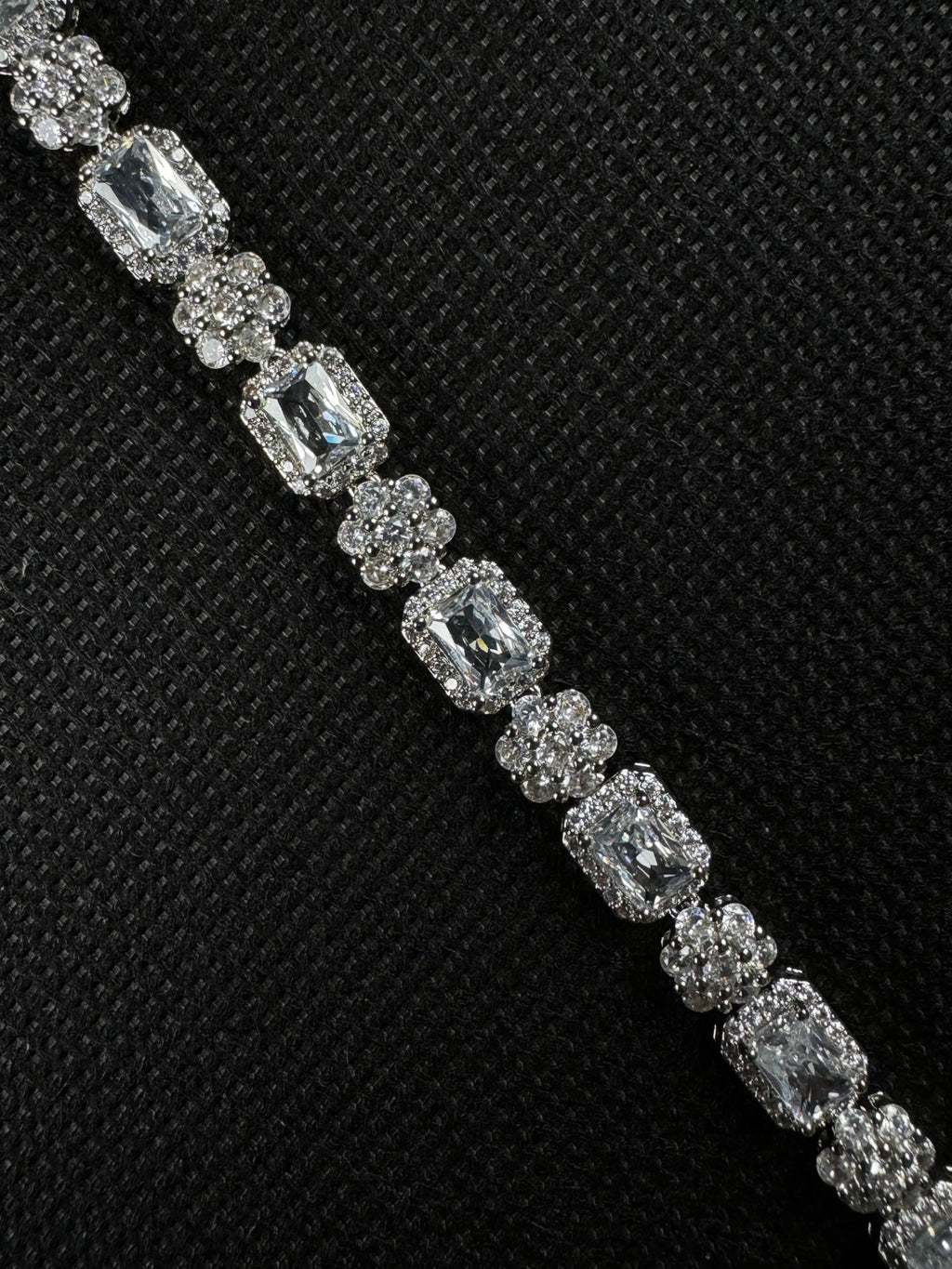 Cubic Flowers Armband (Silber)