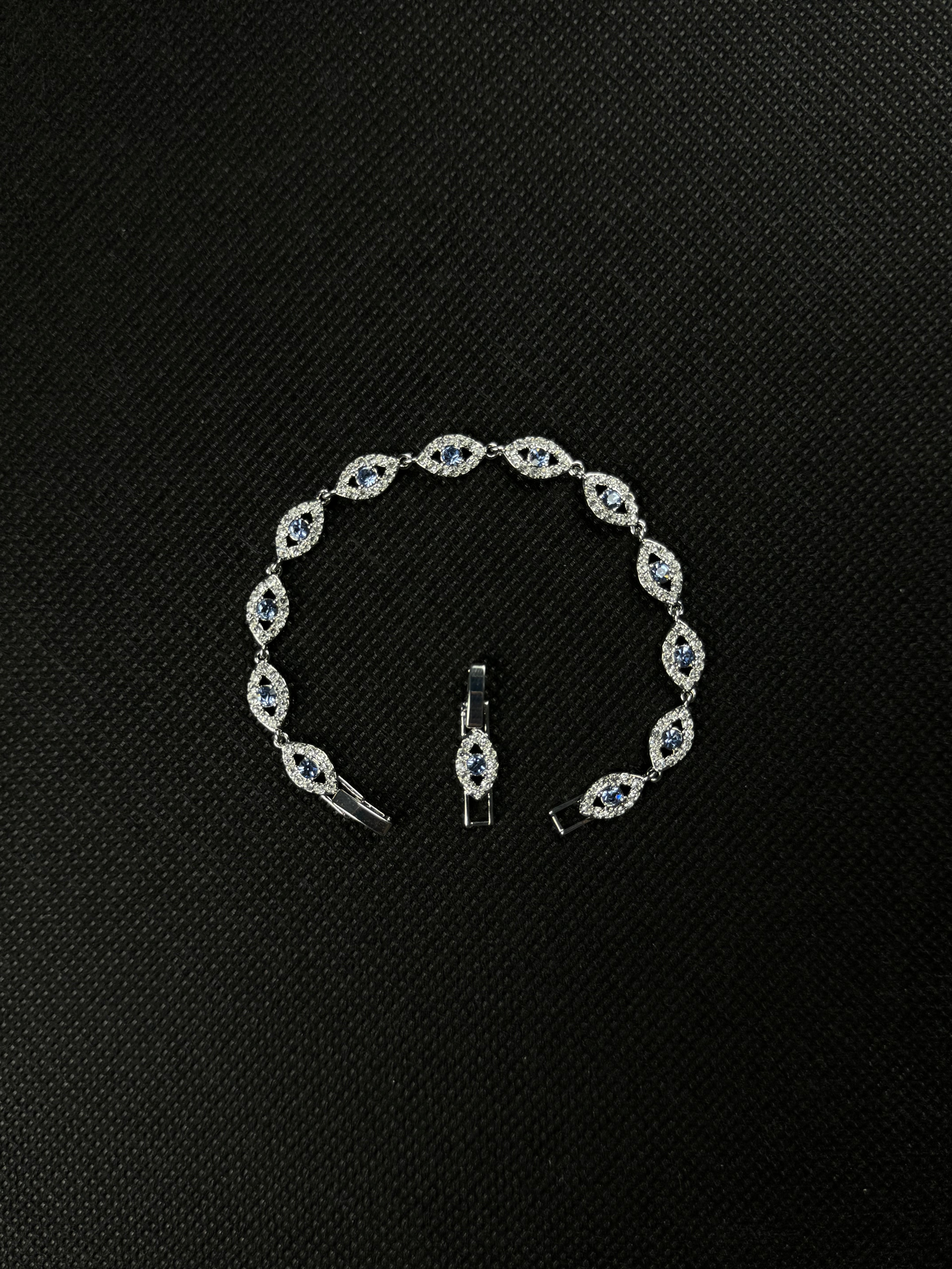Angel Eyes Bracelet (Blue/Silver)