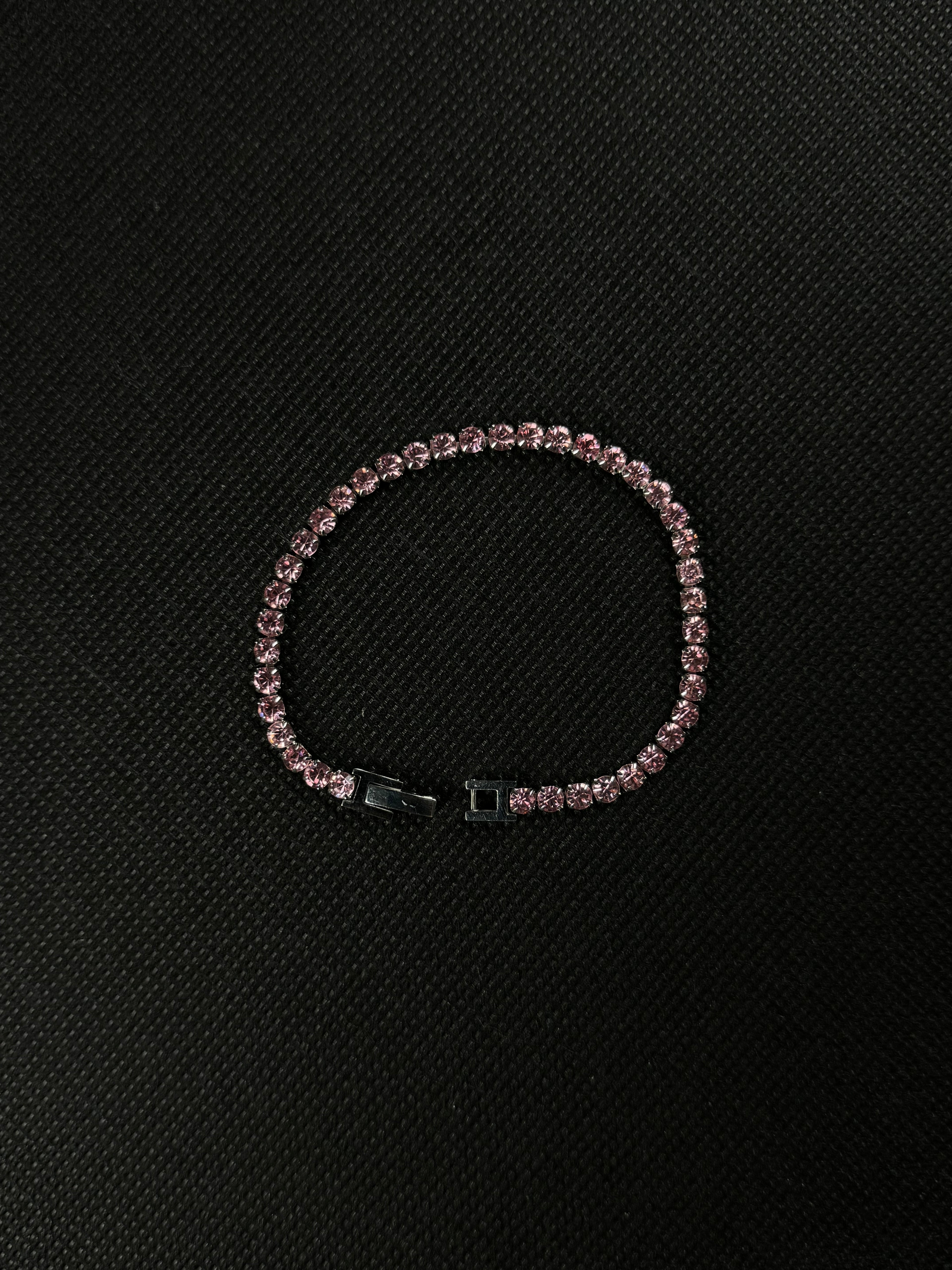 Crystal Bracelet (Pink/Silver)