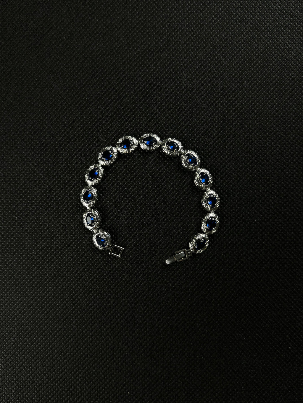 Gemstone Bracelet (Blue/Silver)
