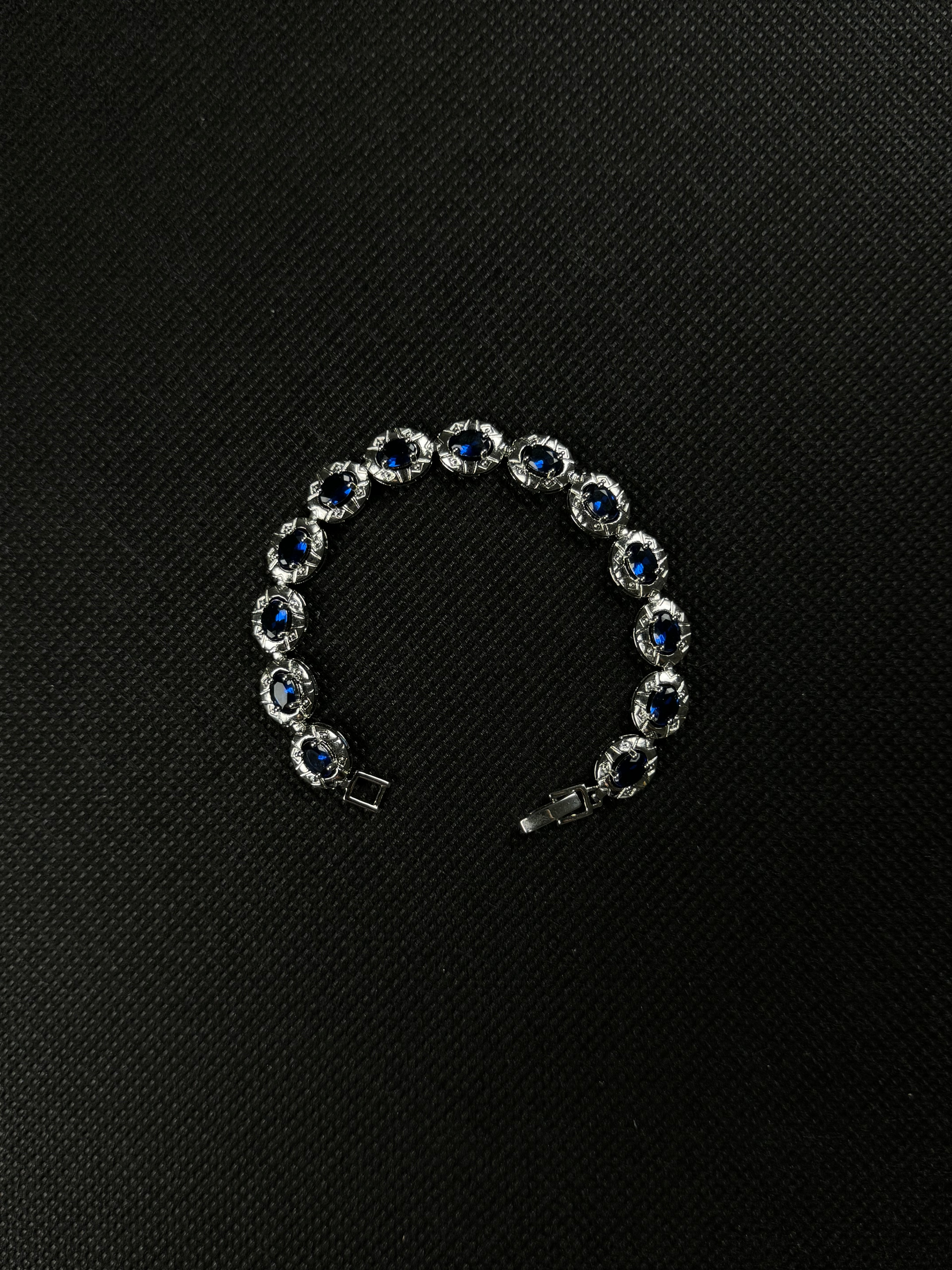 Gemstone Bracelet (Blue/Silver)