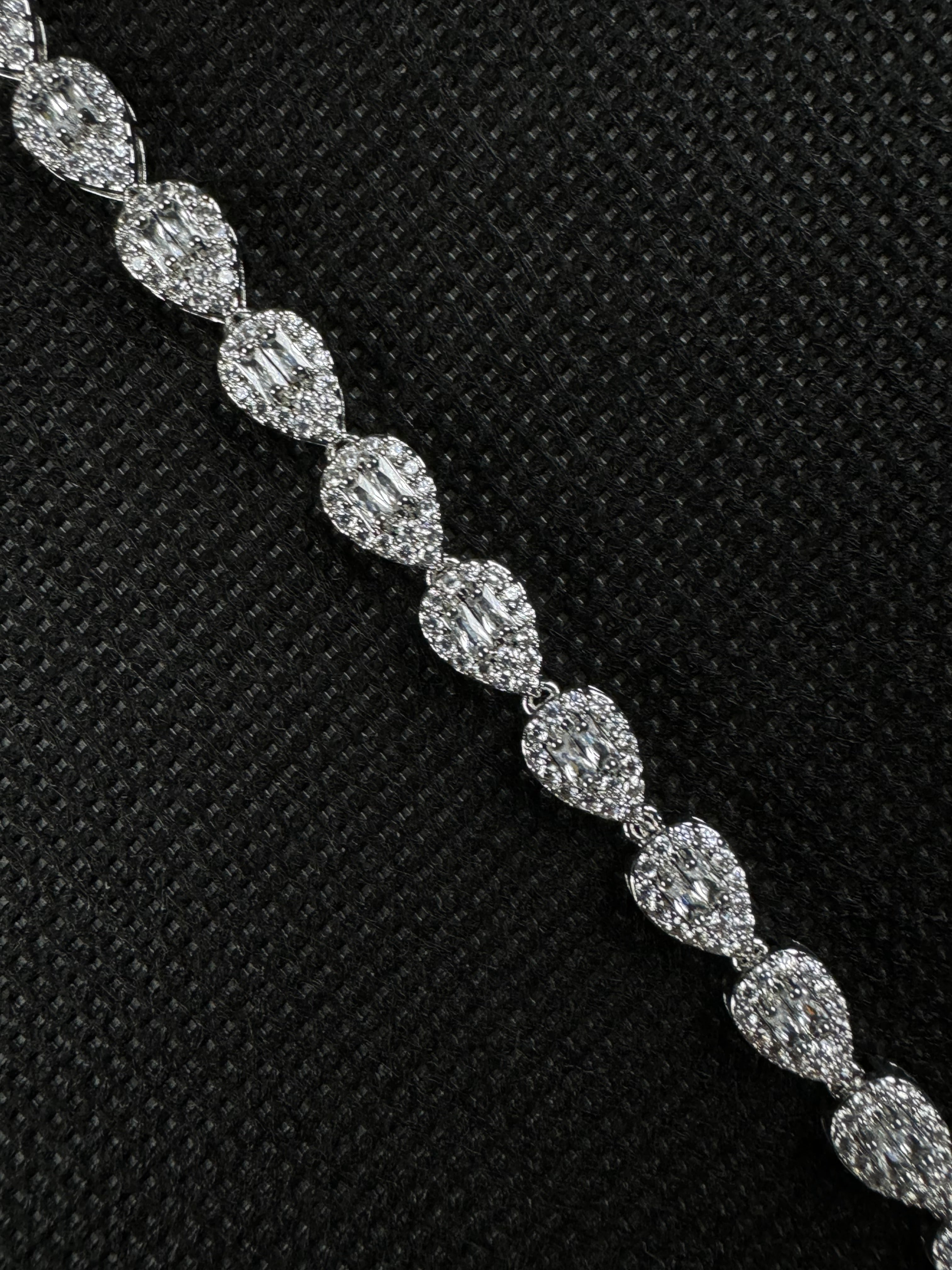 Cubic Tears Bracelet (Silver)