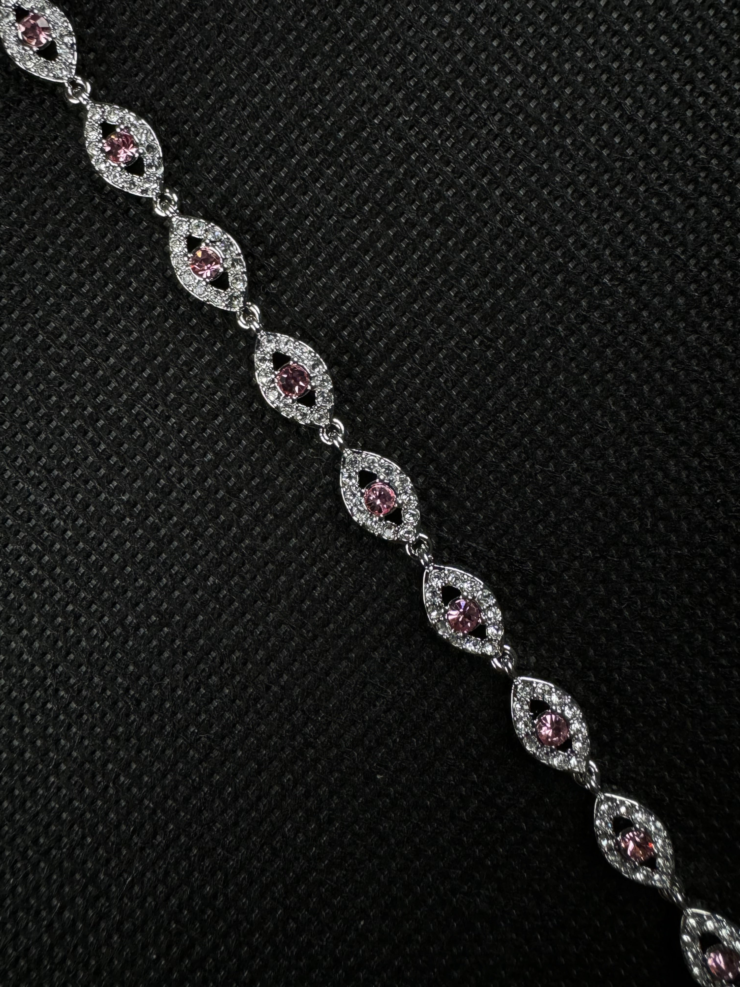 Angel Eyes Bracelet (Pink/Silver)